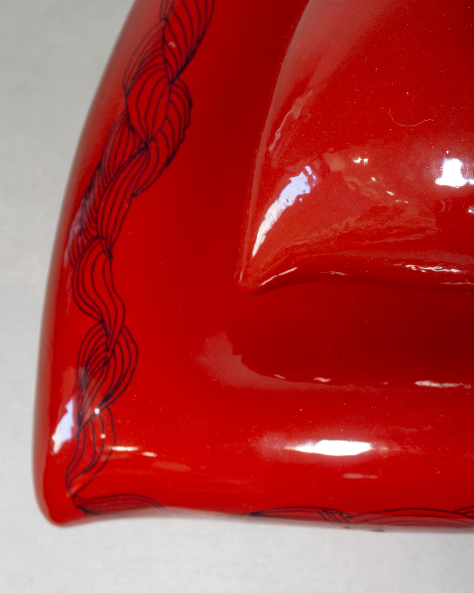 Immagine 3 di Cuori ceramica smaltata rosso/giallo - "la nostra forza"